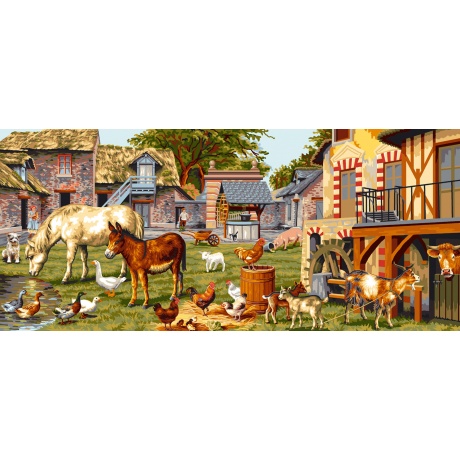 Canevas Luc antique 65/130 - La ferme du hameau
