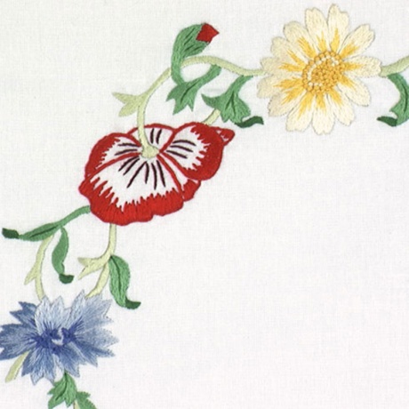 Lot 2 ovale 25/35 100%coton blanc