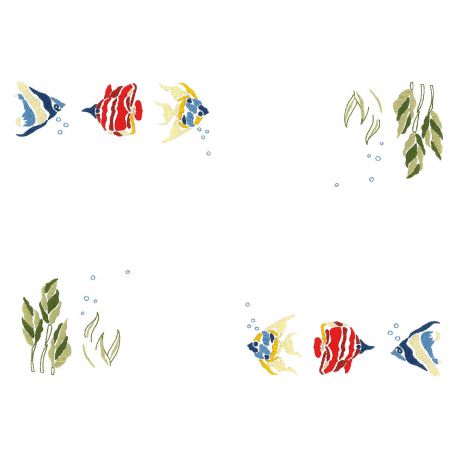 Napperons non bordés - cb coton blanc