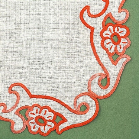 Lot 2 rond 24/24 100%coton blanc