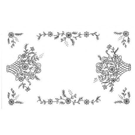 Rond 60/60 100%coton blanc