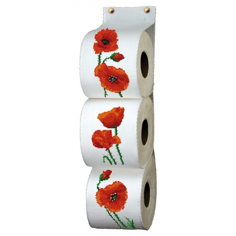 Kit pt cpt - range papier toilette coquelicots