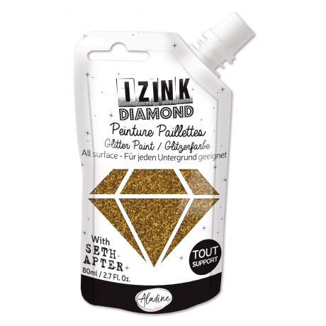 Izink diamond peinture paillette dor bronze