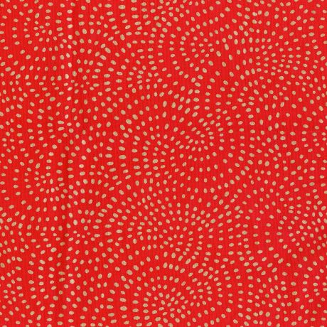 Tissu Dashwood coton Twist red metallic