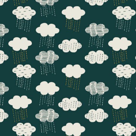 Tissu Dashwood midnight garden impression lurex