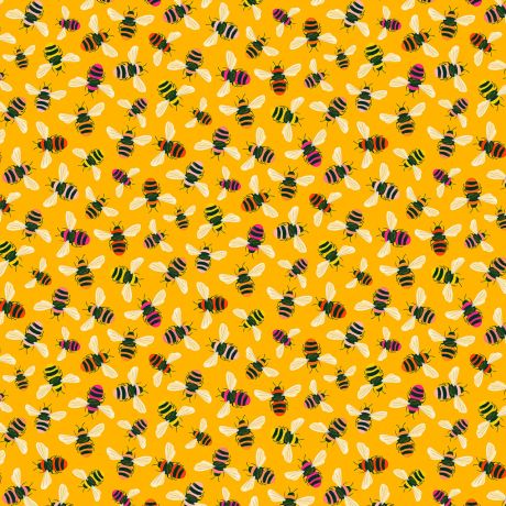 Tissu Dashwood coton bee happy