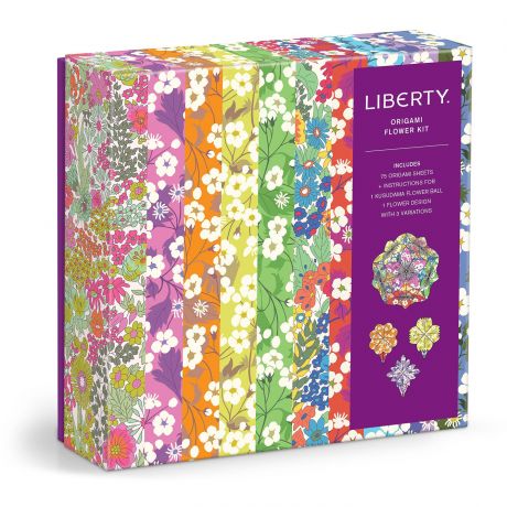 Set de papiers origami Liberty - fleurs