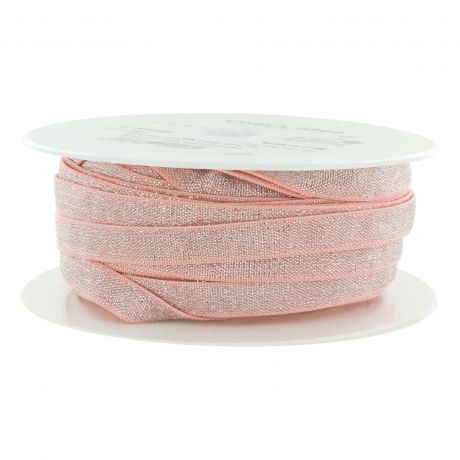 �lastique lurex rose argent� 10 mm