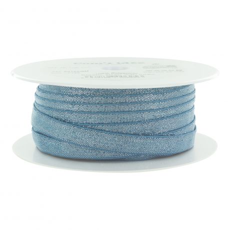�lastique lurex bleu argent� 10 mm