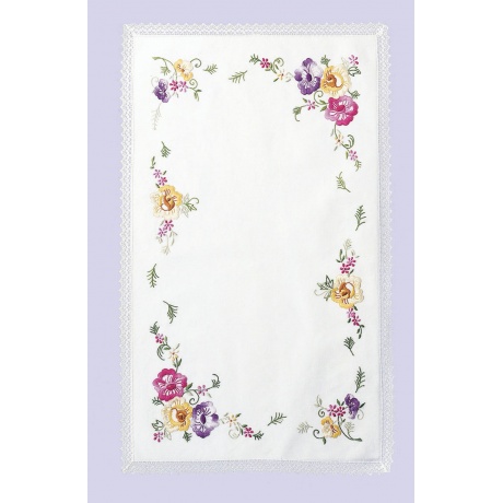 Napperon rectangulaire 30/40cm monté dentelle