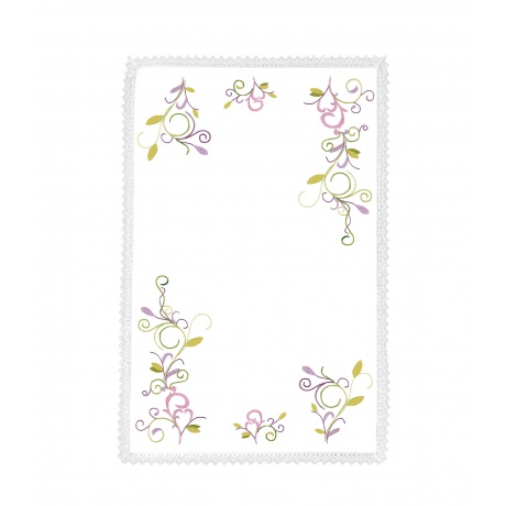 Napperon rectangulaire 30/40cm monté dentelle