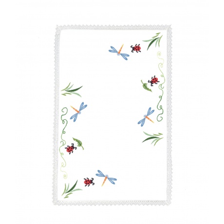 Napperon rectangulaire 40/60cm monté dentelle