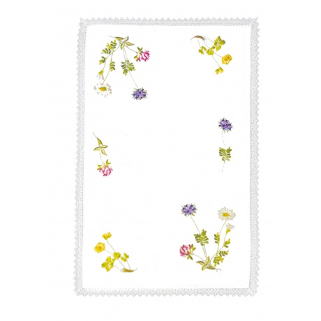 Napperon rectangulaire 45/90cm monté dentelle