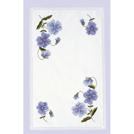 Napperon rectangulaire 45/90cm monté dentelle
