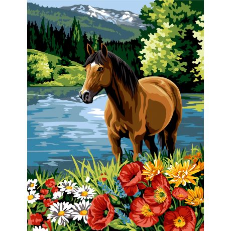 Canevas 45 x 65 cm - près du lac