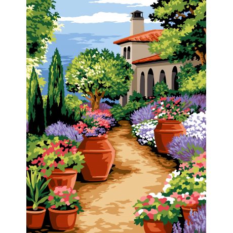 Canevas 65/80 -  alle du jardin