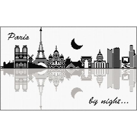 Kit point compt - Paris by night et son reflet