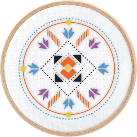 Kit broderie traditionnelle - Indien Anoki