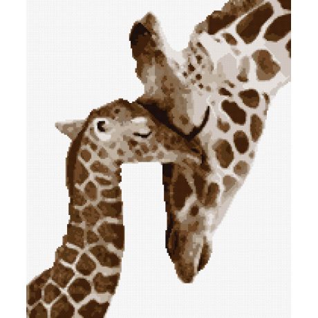 Kit - Maman girafe et son girafon