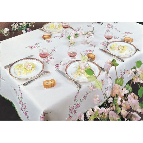 Nappe coton blanc 160/240