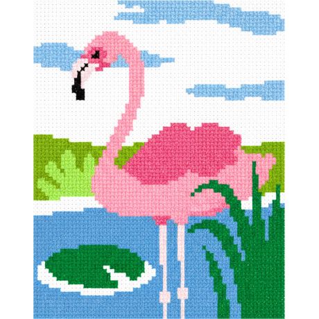 Kit point compt Flamant rose
