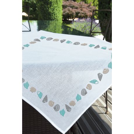 Surnappe kit coquillage 80x80