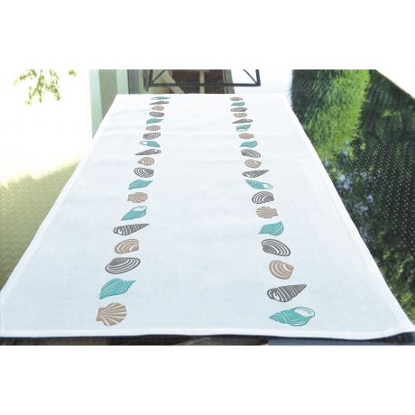 Chemin de table kit 40 x 100 coquillage