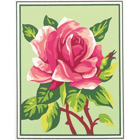 Kit canevas pnlope blanc - La rose
