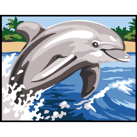 Kit canevas pnlope blanc - Le dauphin