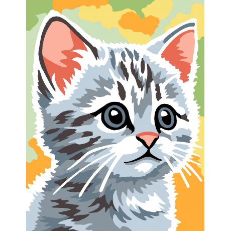 Kit canevas pnlope -chat gris