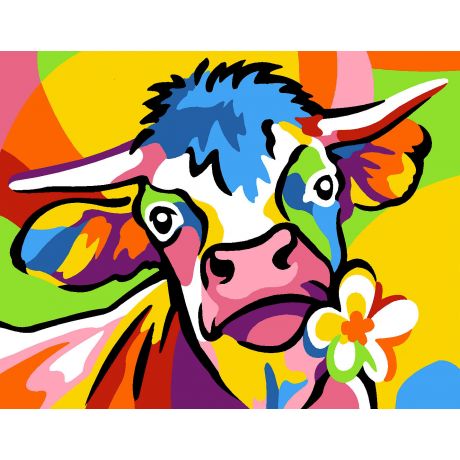 Kit canevas pnlope -vache