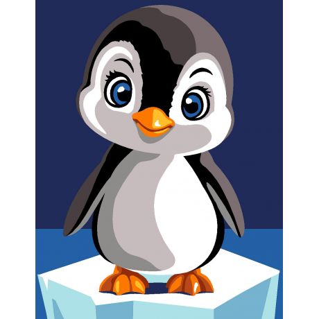 Kit canevas pnlope -pingouin