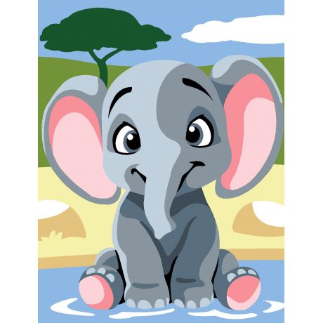 Kit canevas pnlope -elphant