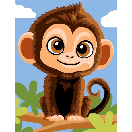 Kit canevas pnlope -singe