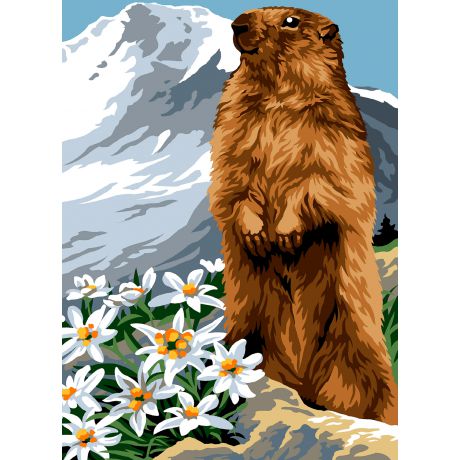 Canevas 30/40 - La marmotte