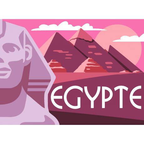 Canevas 30/40 - type affiche Egypte