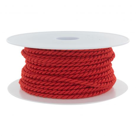 Cordon polyester  3,5mm rouge