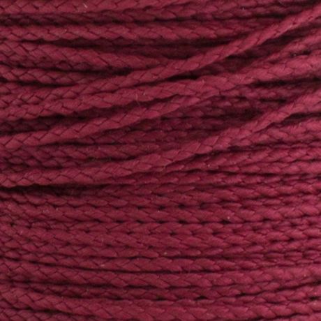 Cordon rayonne 1mm bordeaux