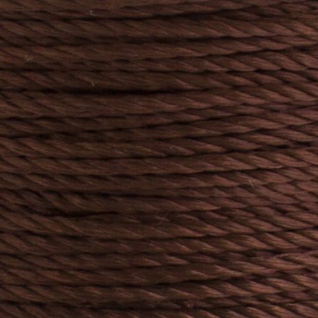 Cordon rayonne 1mm marron fonc�