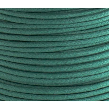 Cordon coton cir� � 2mm vert vif