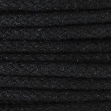 Cordon coton de 3,5mm noir