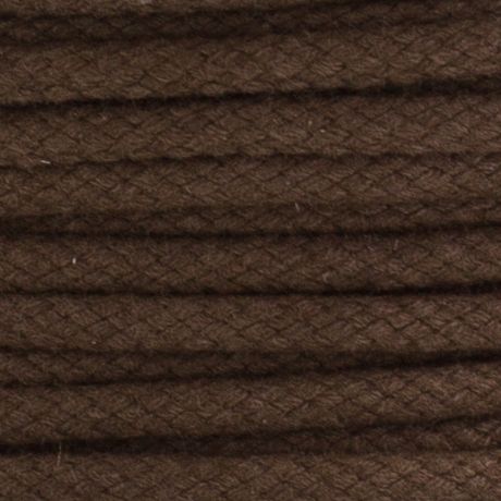 Cordon coton de 3,5mm marron fonc�