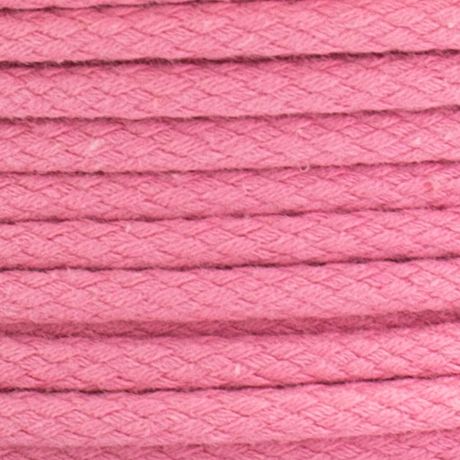 Cordon coton de 3,5mm rose