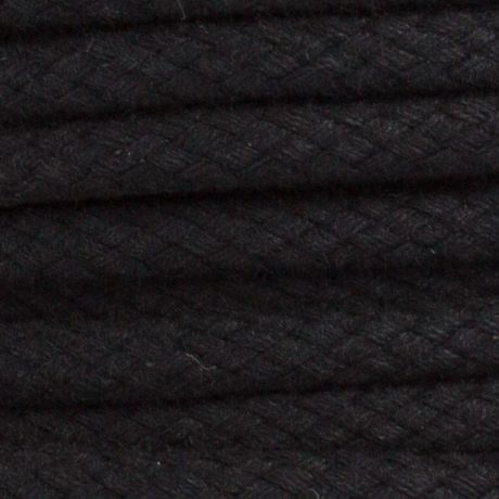Cordon coton de 5,5mm noir