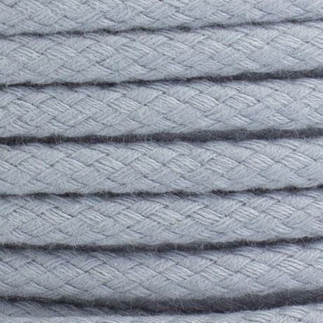 Cordon coton de 5,5mm gris clair