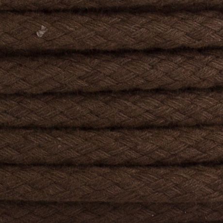 Cordon coton de 5,5 mm marron fonc�