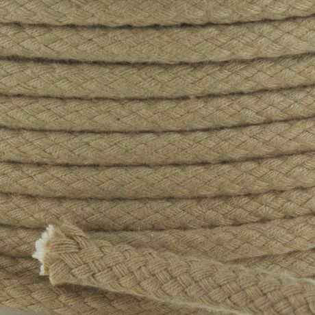 Cordon coton de 5,5 mm beige