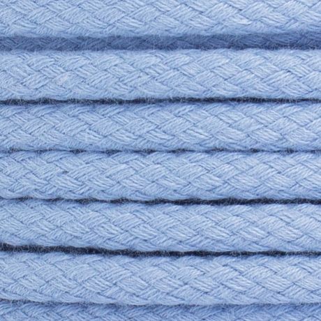 Cordon coton de 5,5mm bleu
