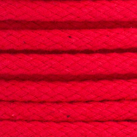 Cordon coton de 5,5mm rouge
