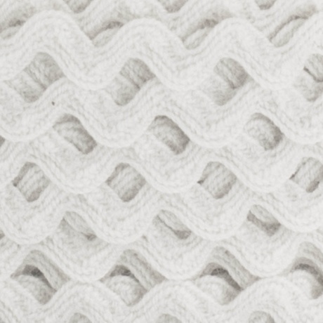 Serpentine croquet coton 4 mm blanc